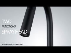 두 기능 스프레이헤드와 SUS304 단일 핸들 풀-다운 분무기 부엌 꼭지